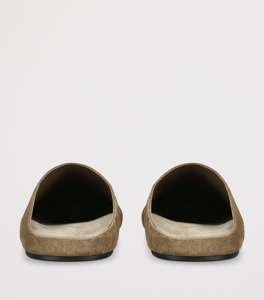 The Row Hudson Suede Slides