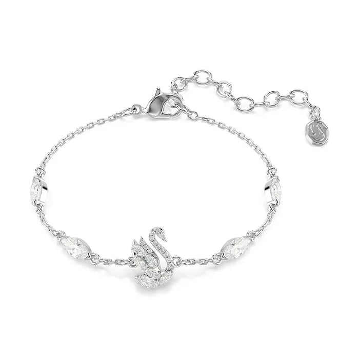 Swarovski metal kadın bilekliği, zirkon taşlı