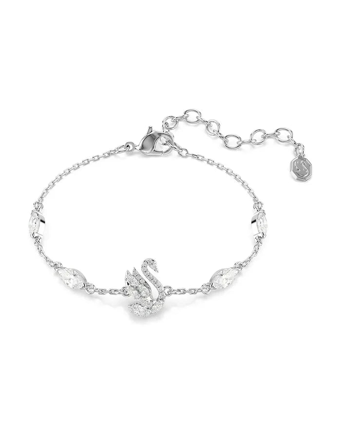 Swarovski metal kadın bilekliği, zirkon taşlı