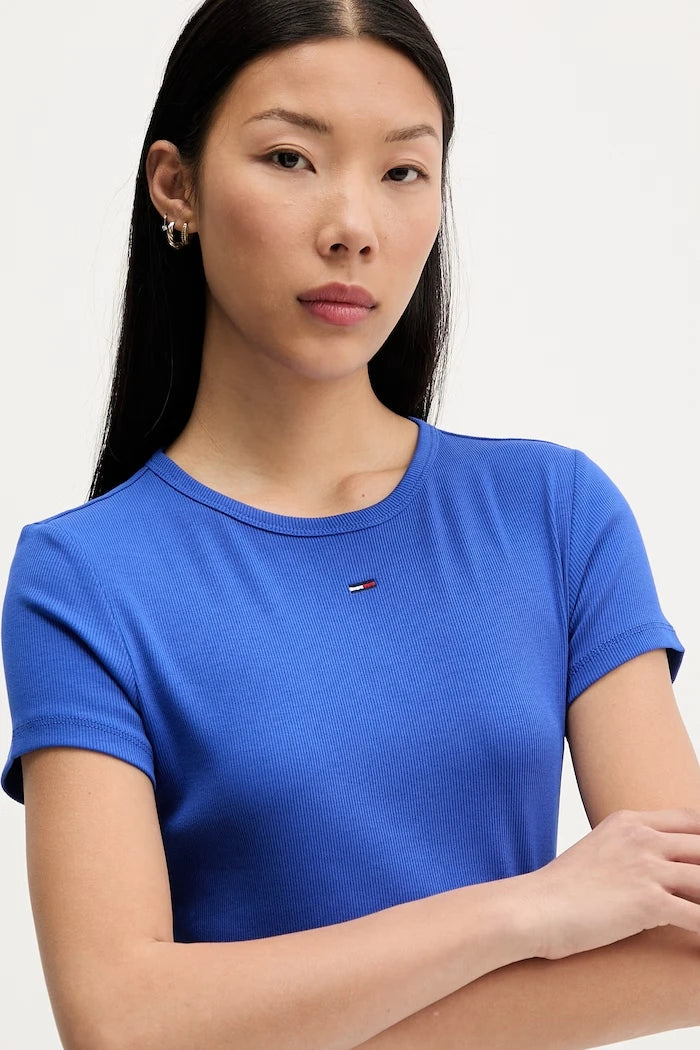 Tommy Jeans тениска basic дамска от памук с еластан