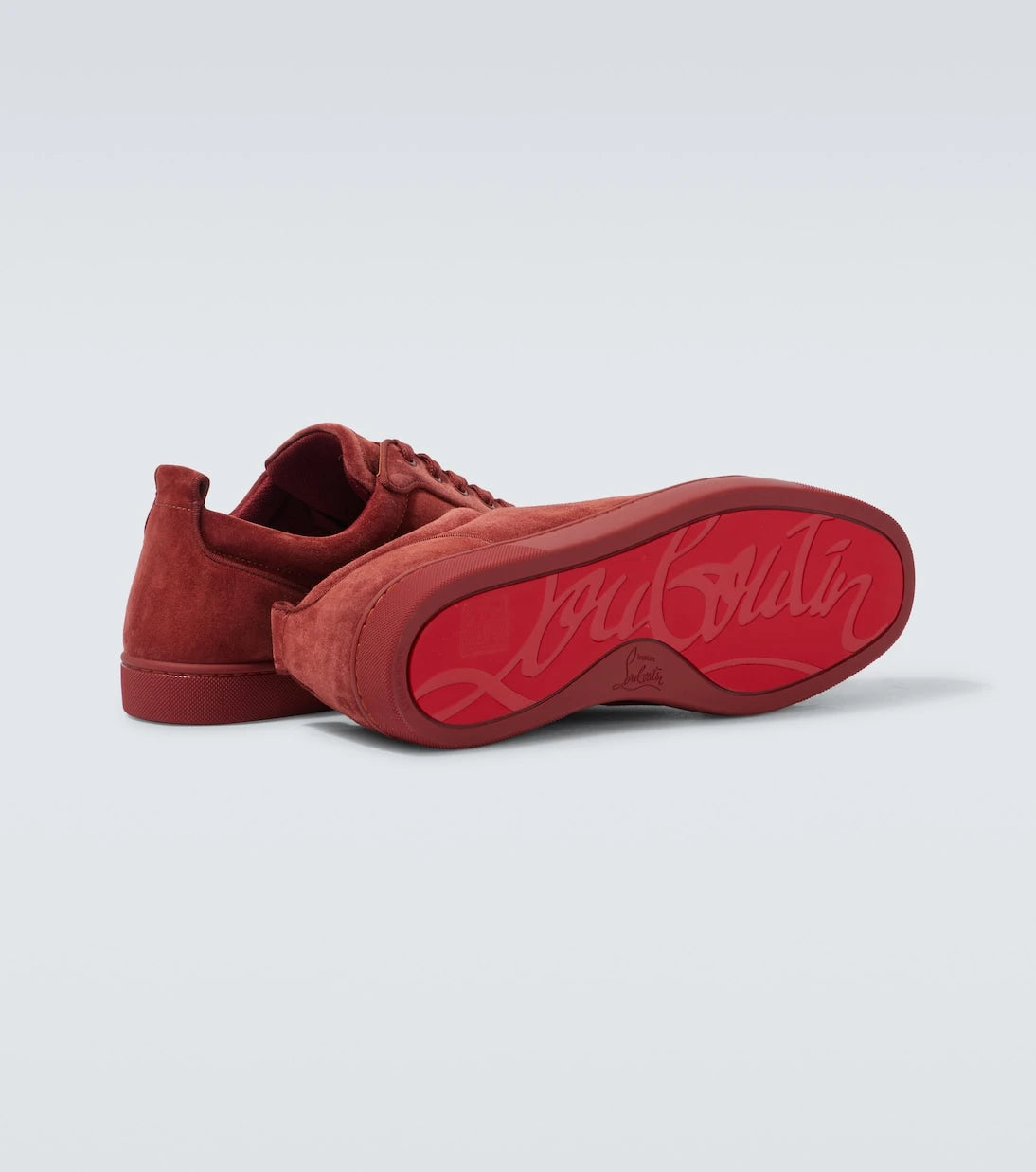 Christian Louboutin - Louis Junior Spikes suede sneakers