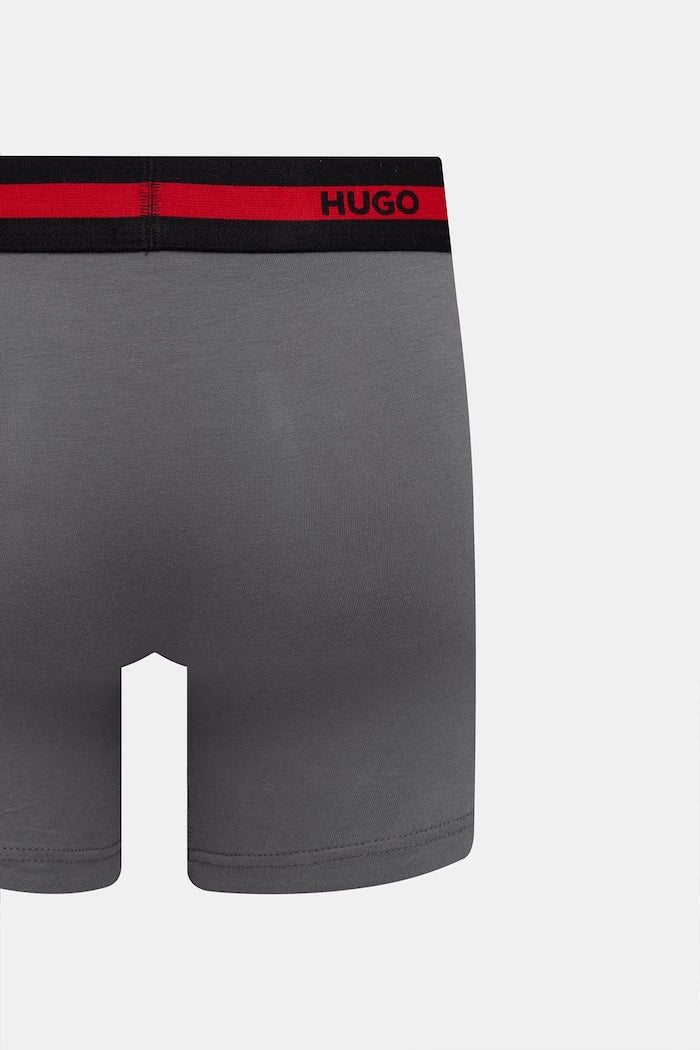 HUGO Erkek Pamuk Elastan Boxer BOXER BR PLANET DES 3'lü