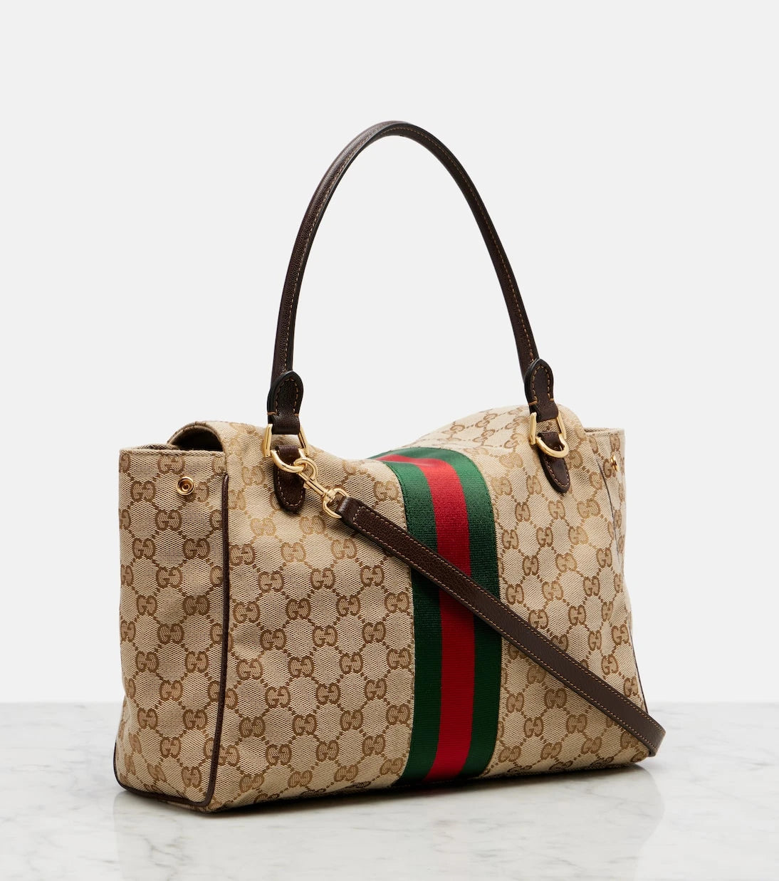 Gucci - حقيبة توت متوسطة Paparazzo GG canvas