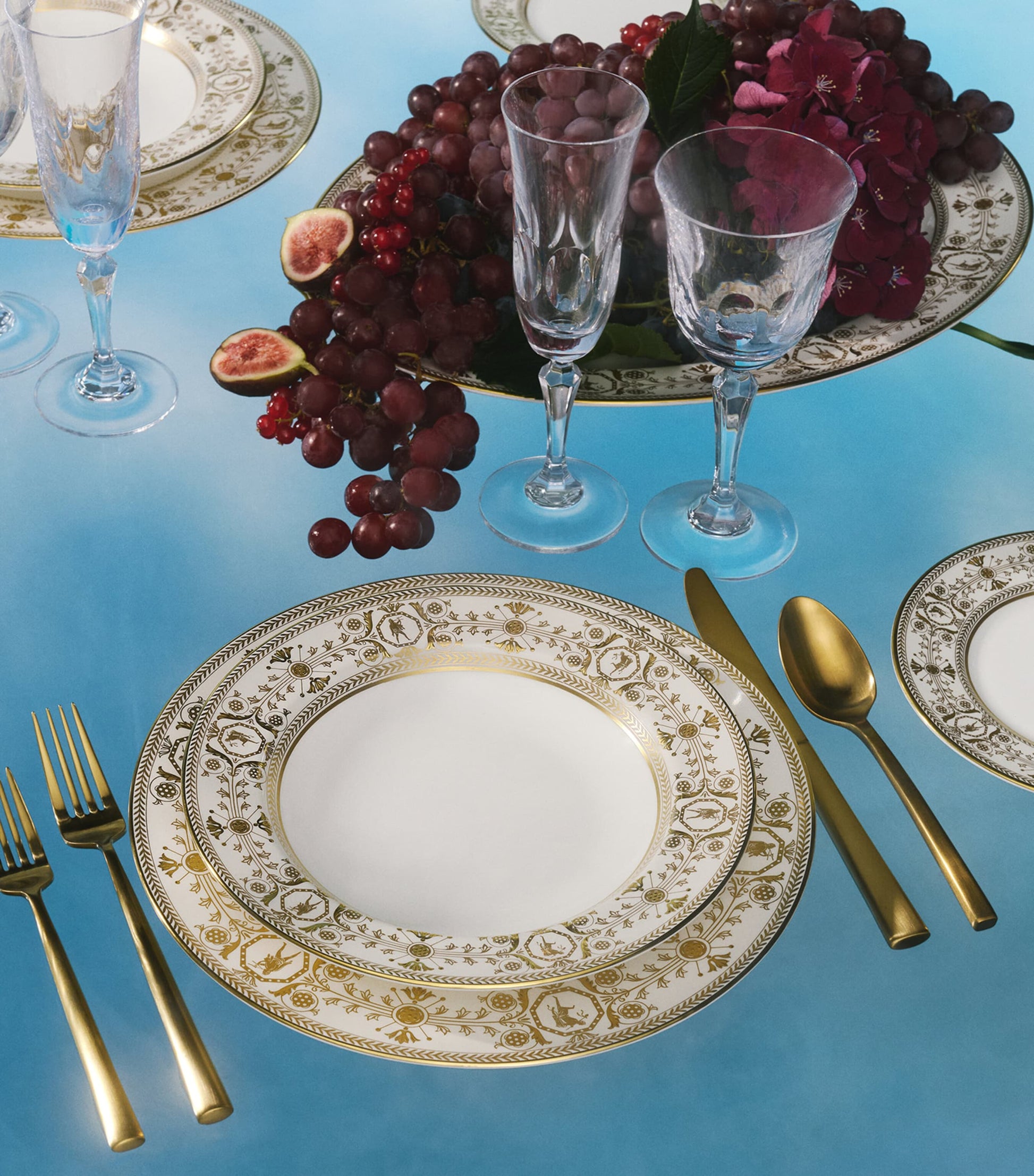 Bone China Bacchus Teacup and Saucer