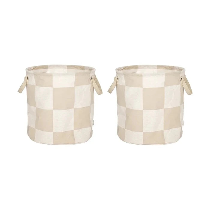 OYOY Chess 32 x 32 x 32 cm Saklama Sepeti Seti (2 adet)