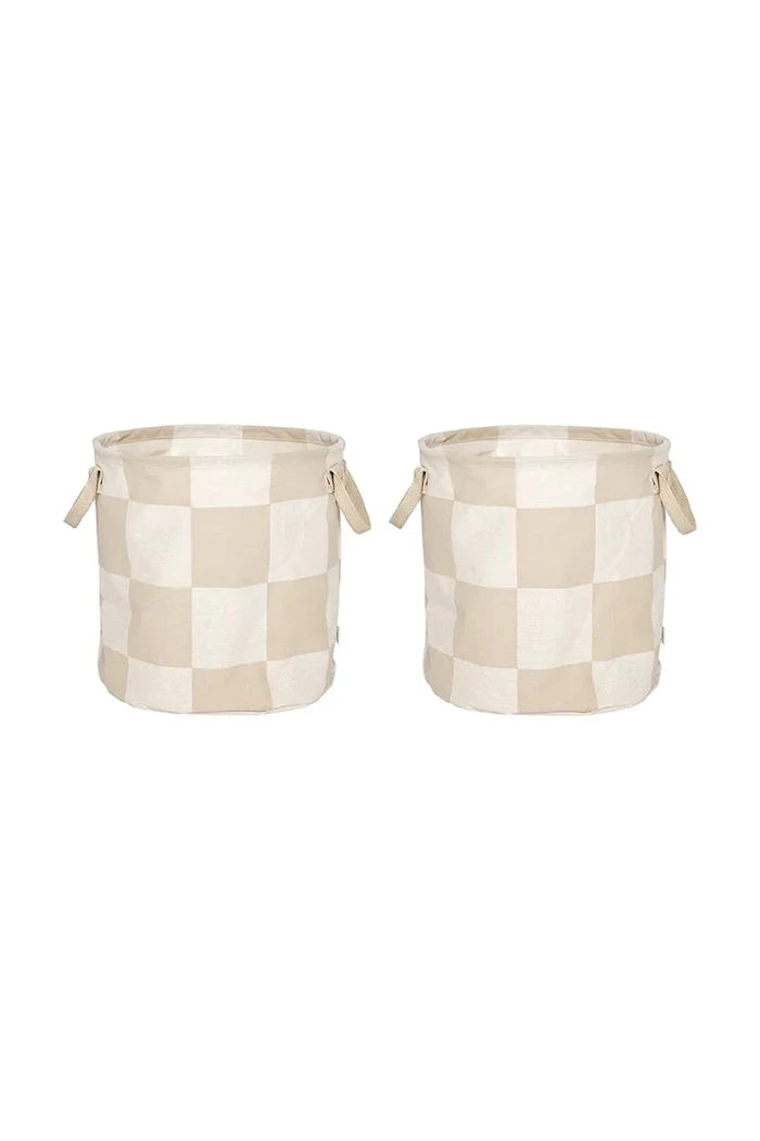OYOY Chess 32 x 32 x 32 cm Saklama Sepeti Seti (2 adet)