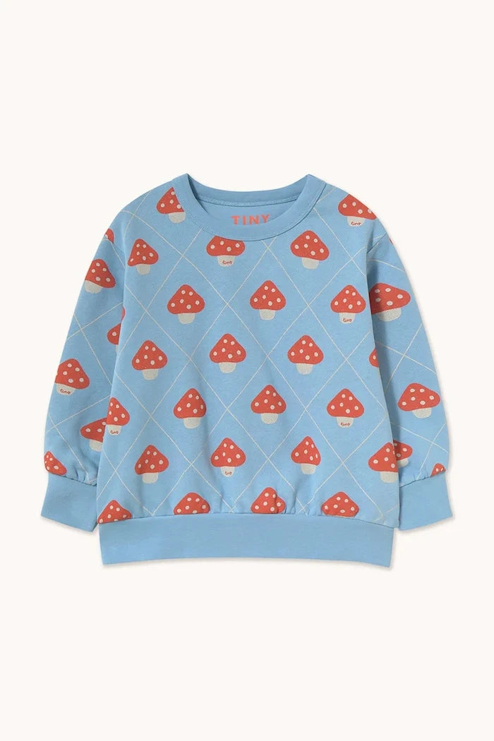 Çocuklar için pamuklu MUSHROOMS SWEATSHIRT