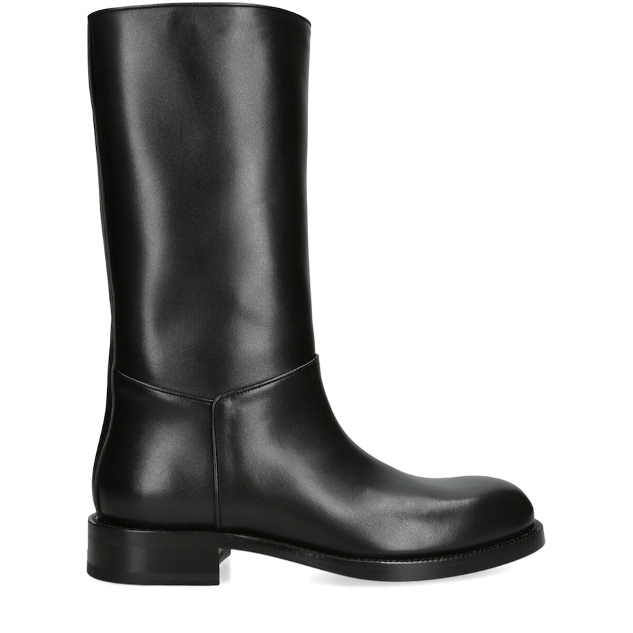 The Row Black Nobilis Leather Riding Boots 20