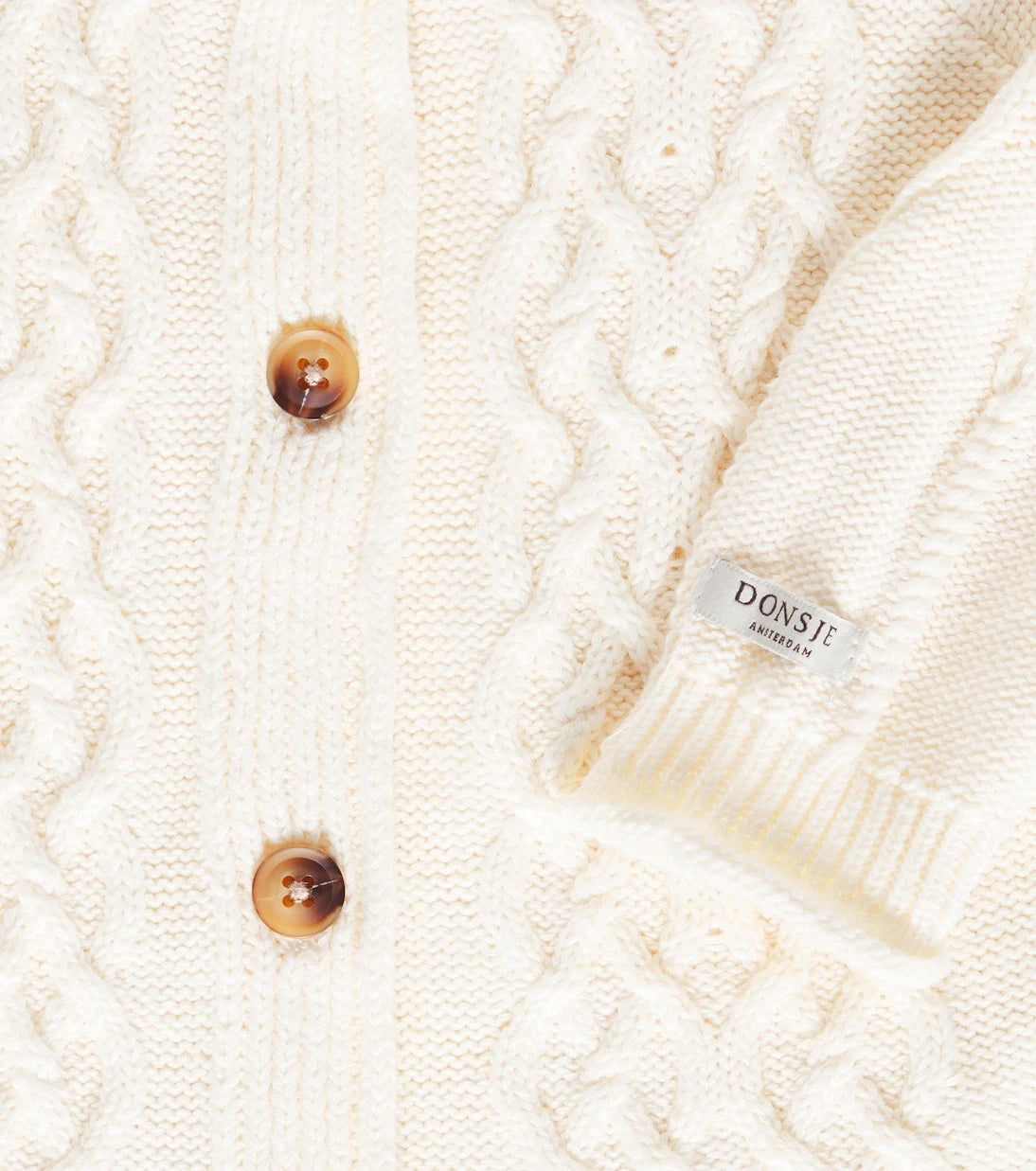 Donsje - Baby Cleo cable-knit cotton cardigan