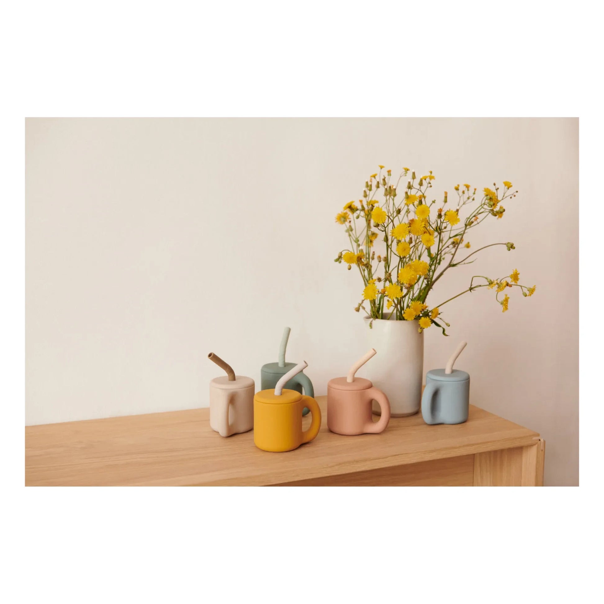 Liewood - Jenna Silicone Straw Mug | Pale Pink