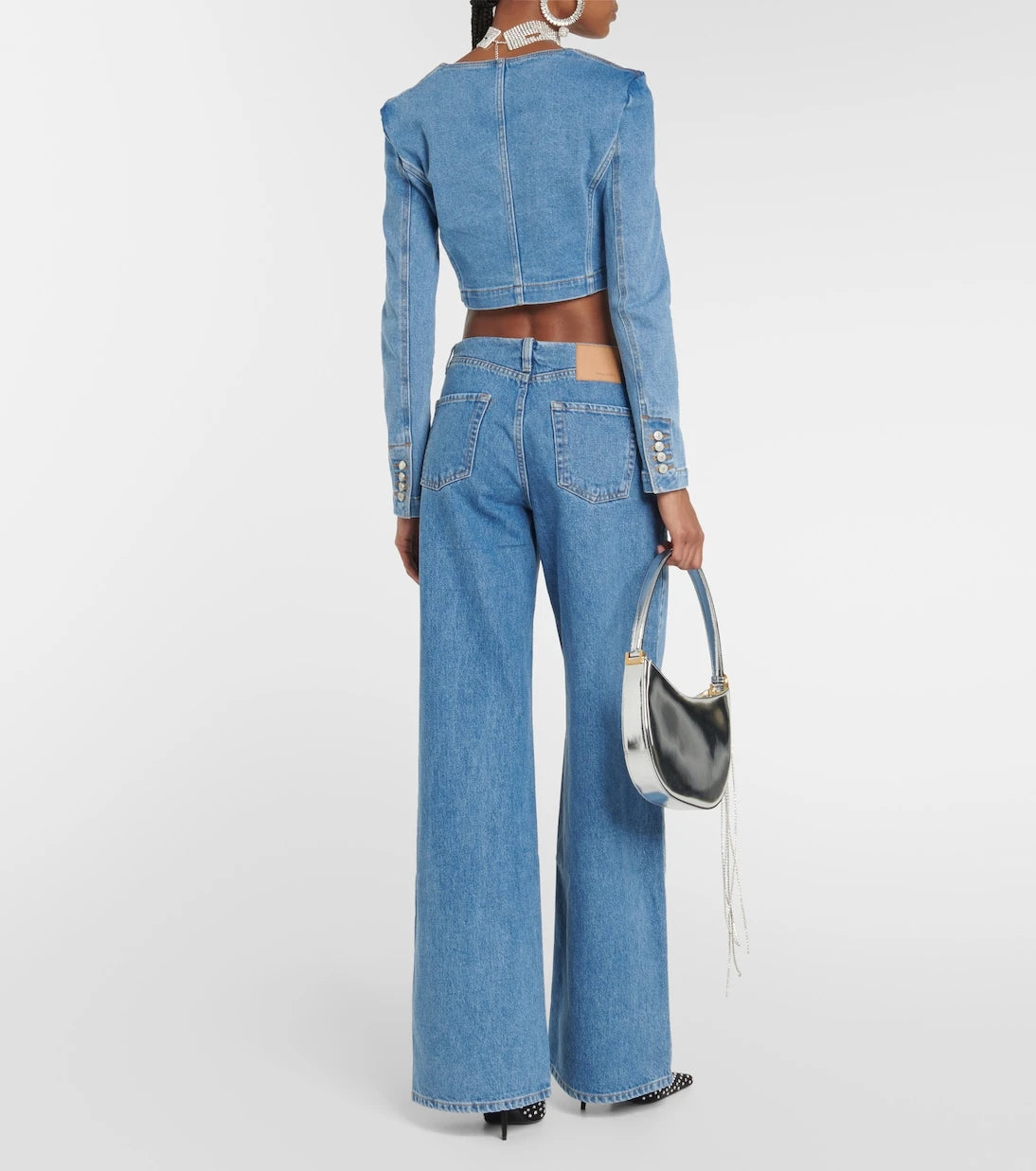 Magda Butrym - Cropped denim top