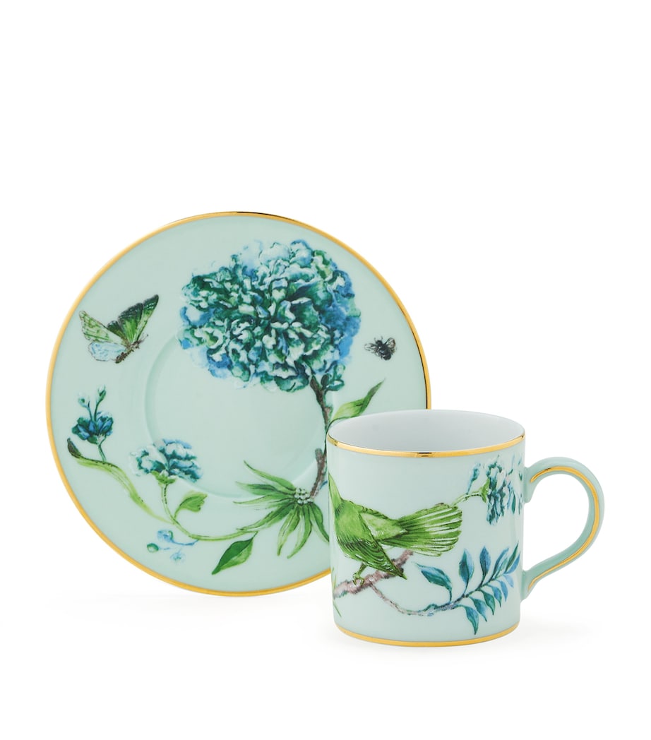 Aquazzura Secret Garden Coffee Cup and Saucer