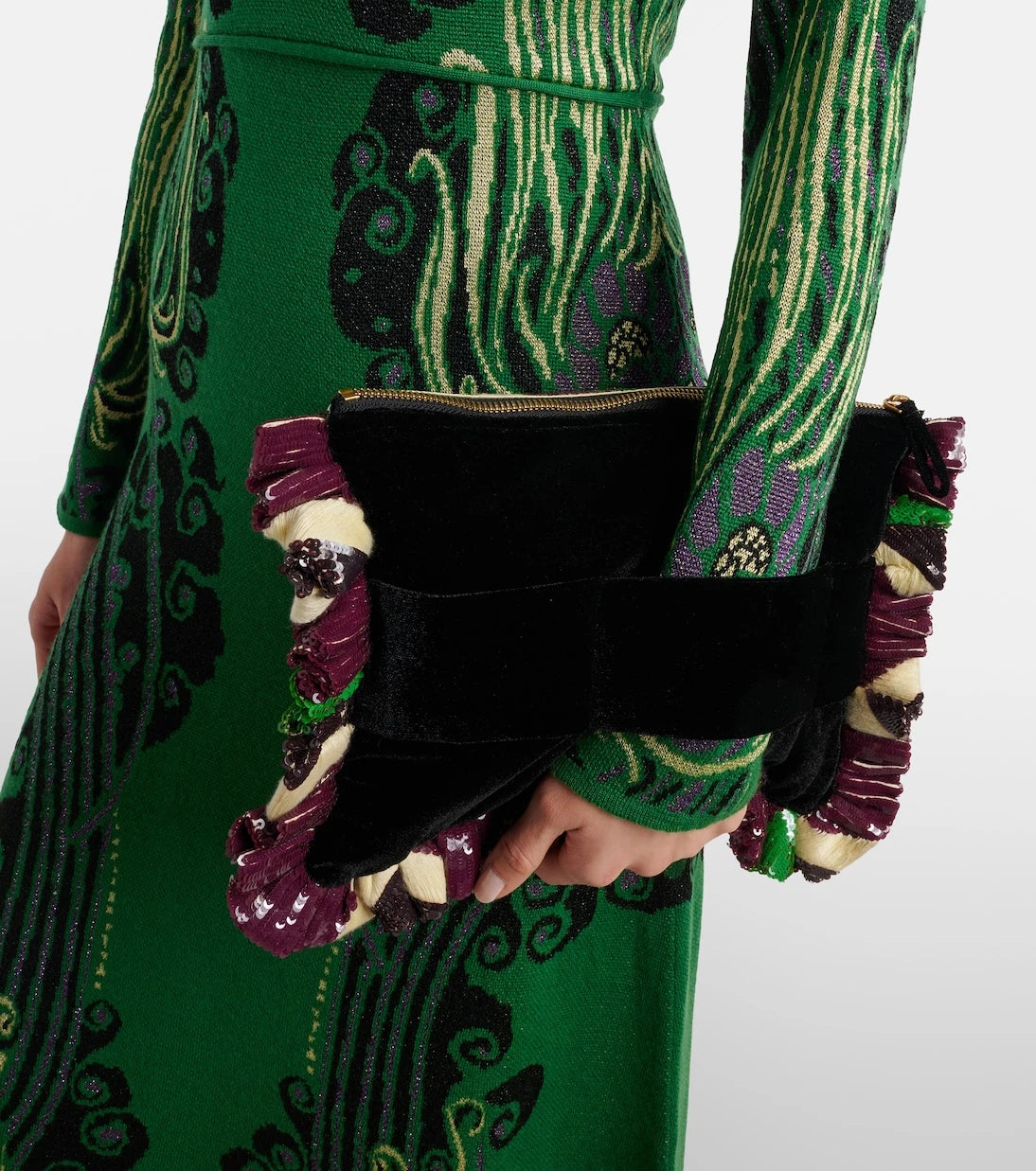 La DoubleJ - Sequined clutch