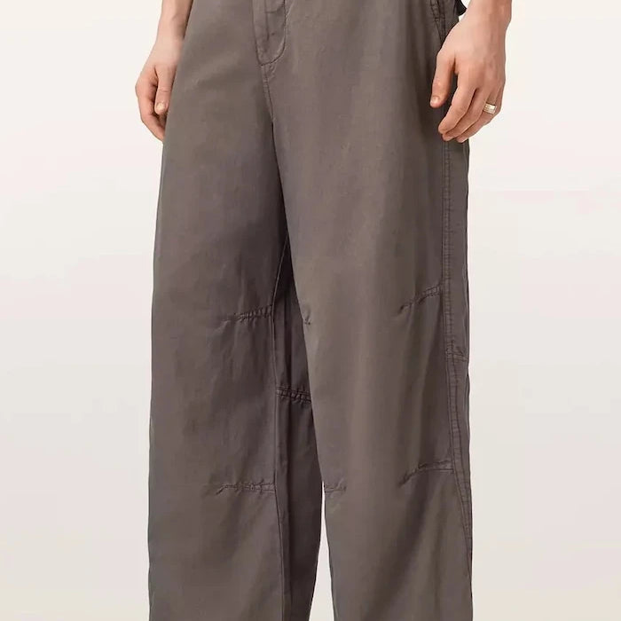 AllSaints панталон мъжки с лен ECHO