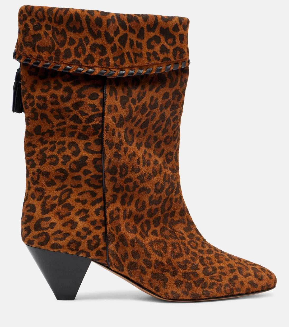 Isabel Marant - Dalby 55 leopard-print suede ankle boots