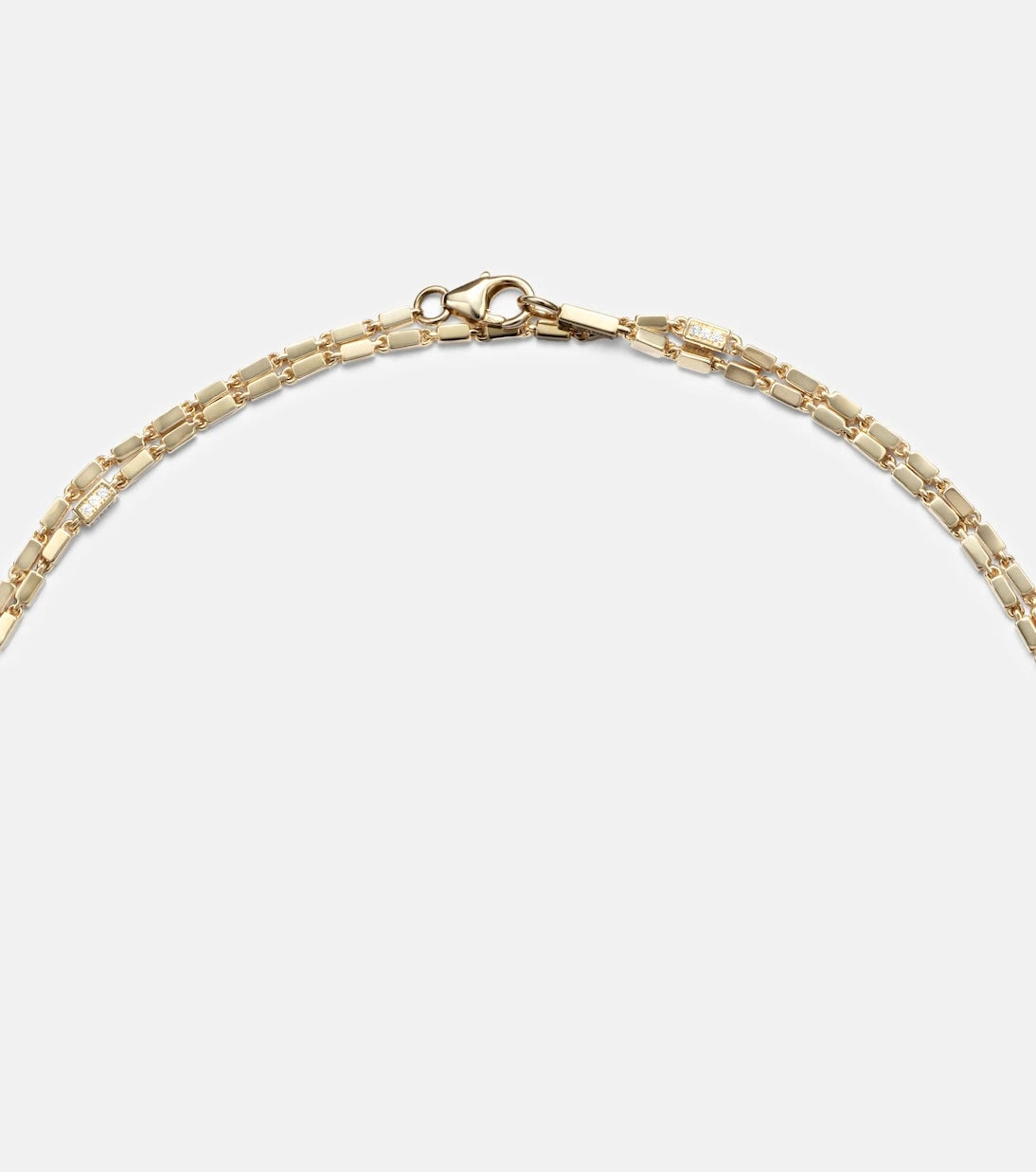Suzanne Kalan - 18kt gold chain necklace with diamonds