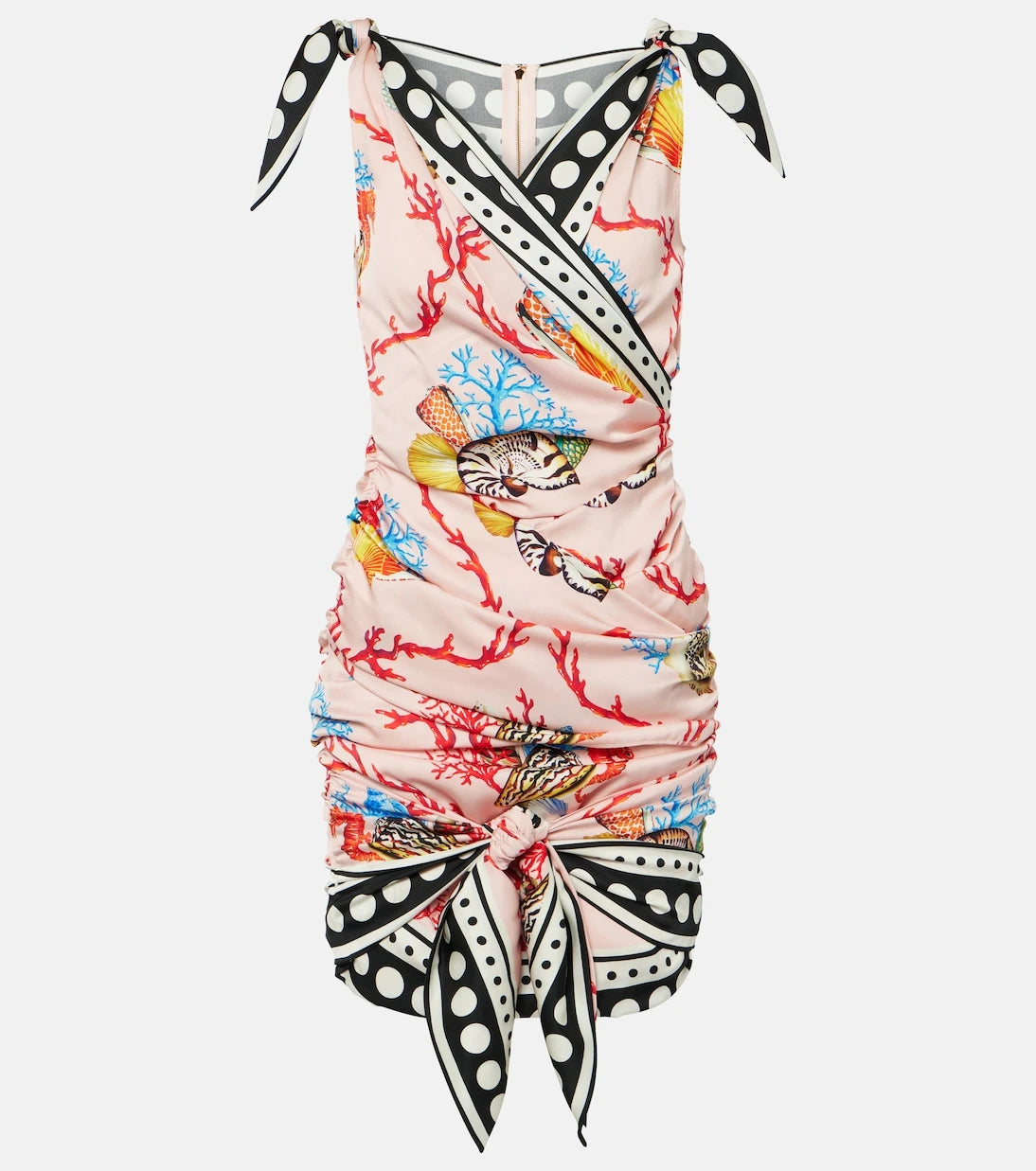 Dolce&Gabbana - Capri printed silk-blend minidress