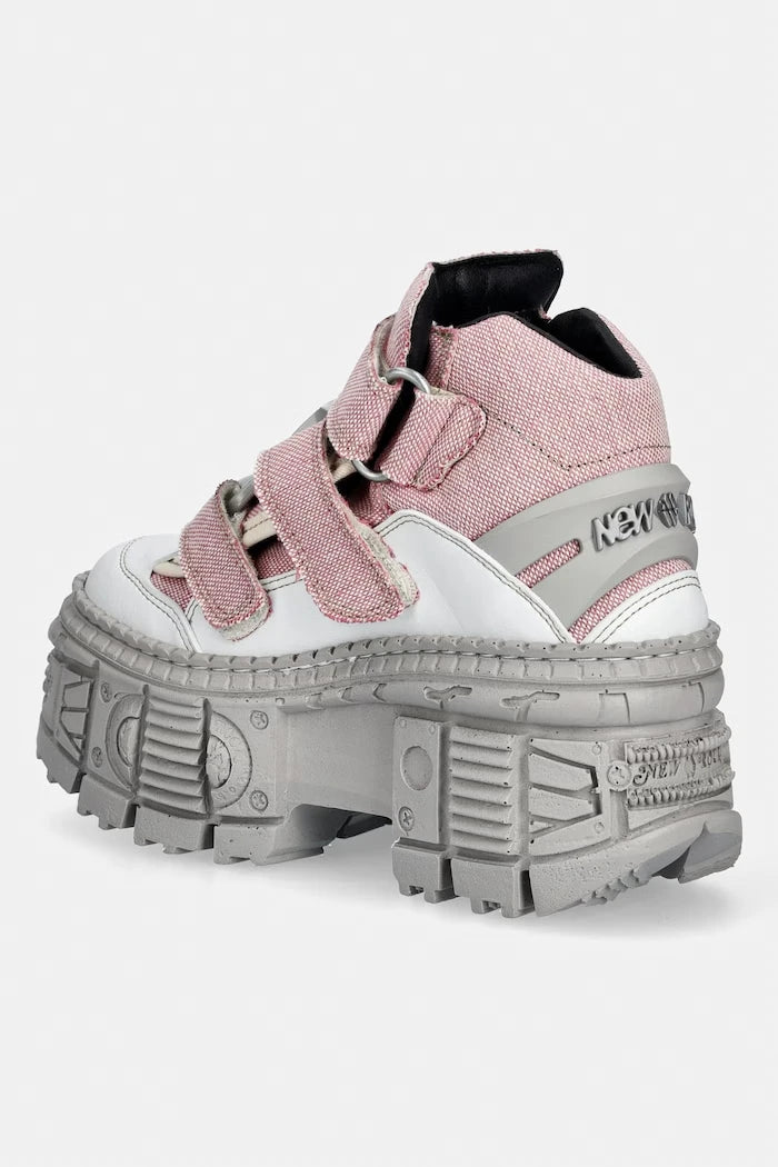 New Rock боти дамски VEGAN BLANCO, ECOBAR ROSA, TANK CASCO P