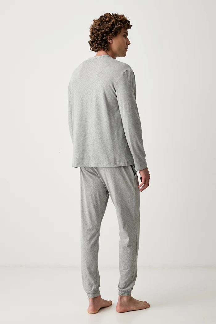 Calvin Klein Underwear iki parçalı erkek pamuklu elastanlı pijama