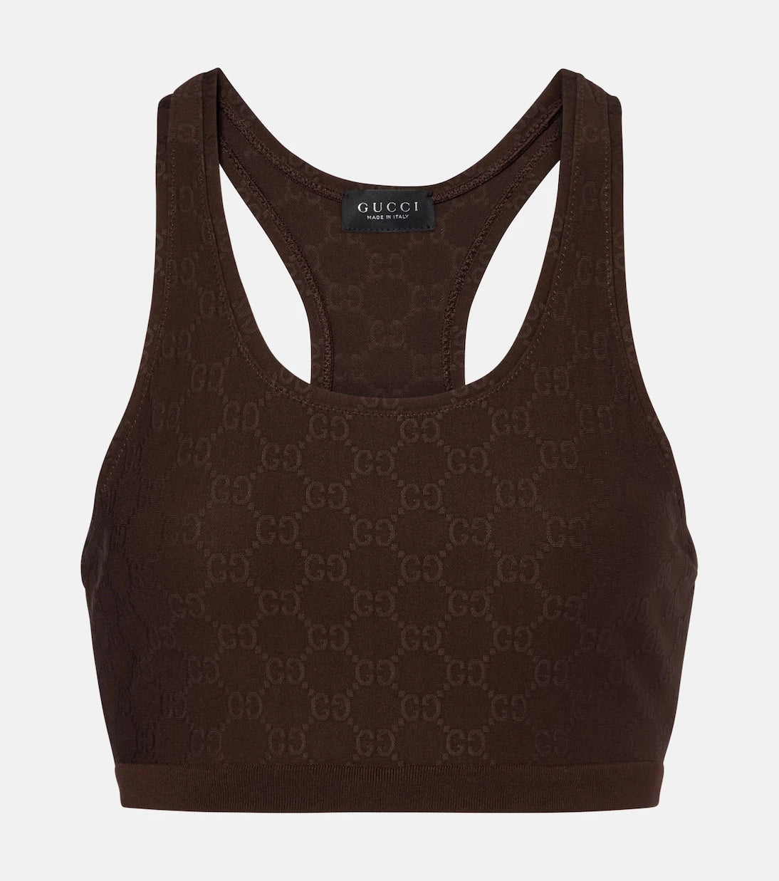 Gucci - GG jersey jacquard sports bra