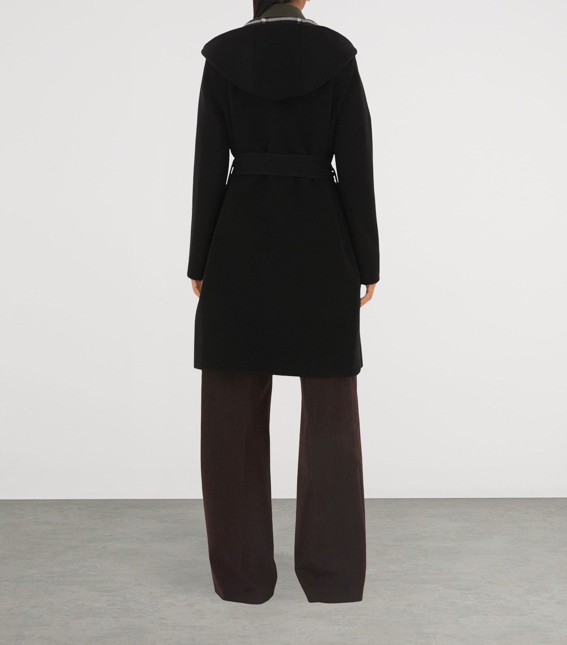 Burberry Black Wool Reversible Car Coat