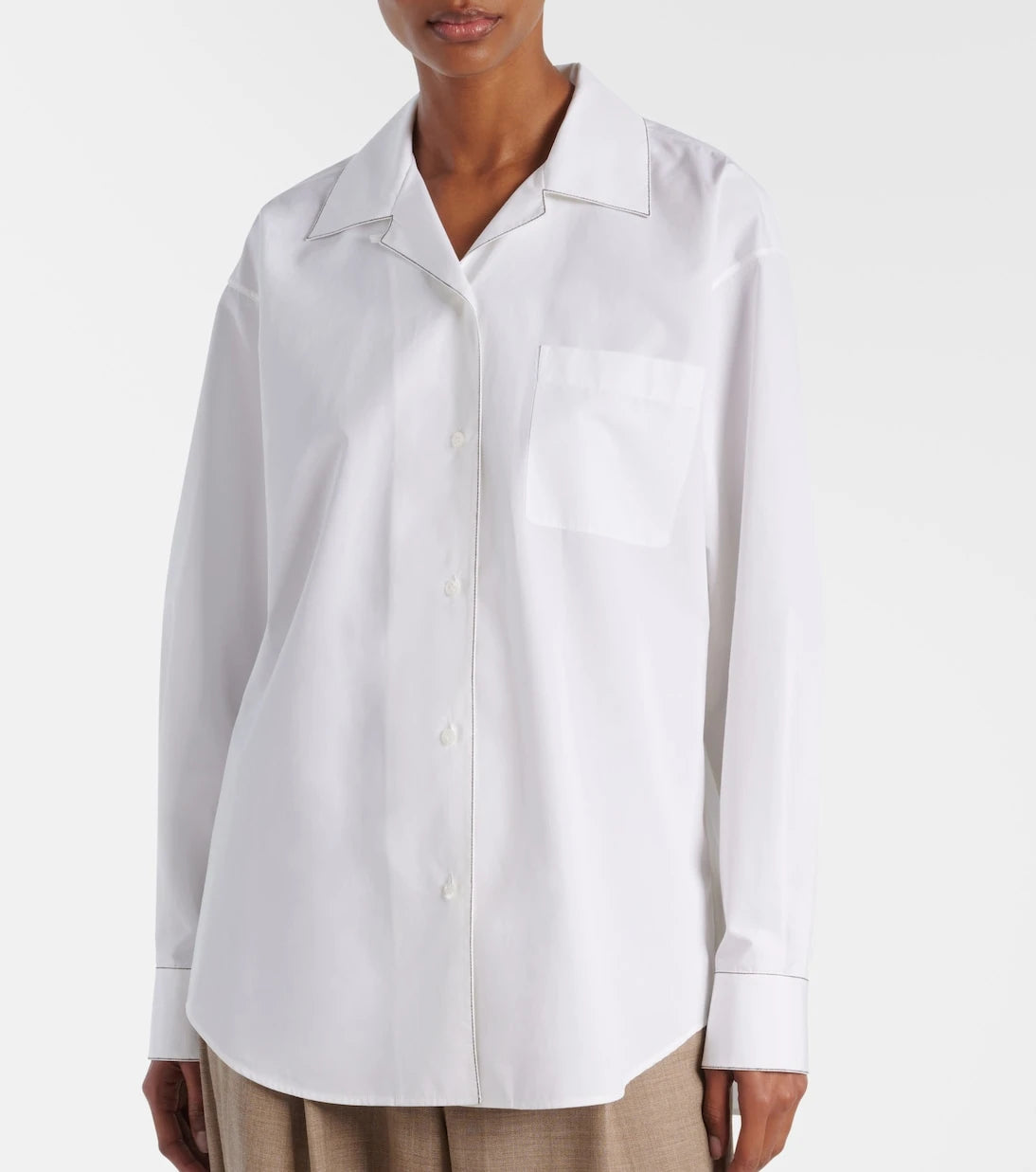 The Row - Ashlin cotton poplin shirt