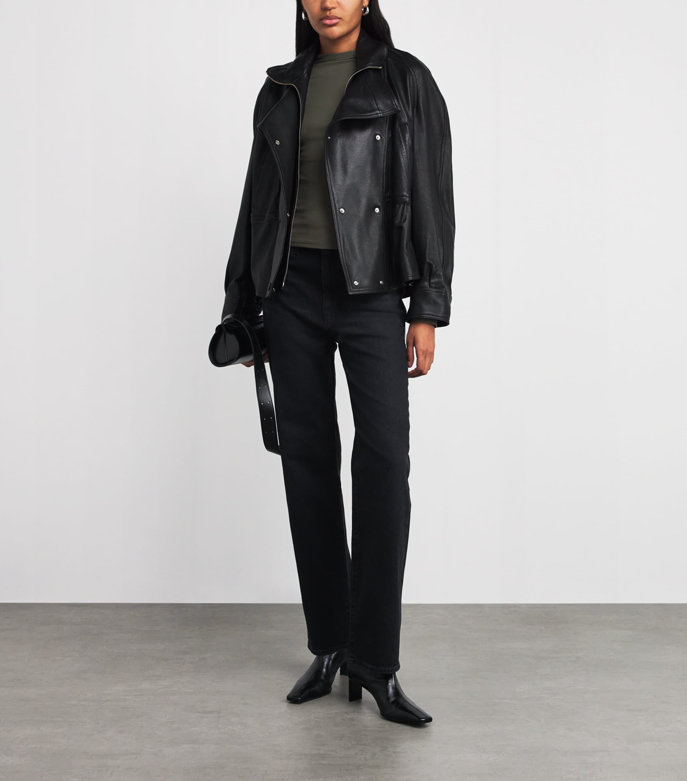 High-Neck Henrietta T-Shirt DARK ARMY