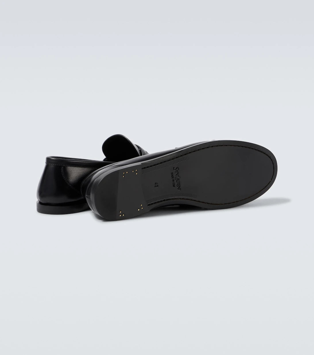 Saint Laurent - Laurent leather penny loafers