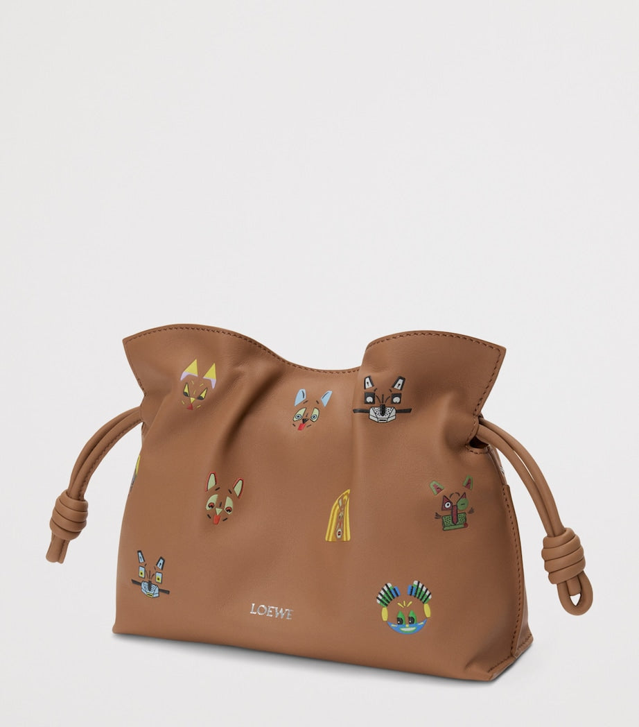 LOEWE x Louis Wain Mini Leather Flamenco Purse