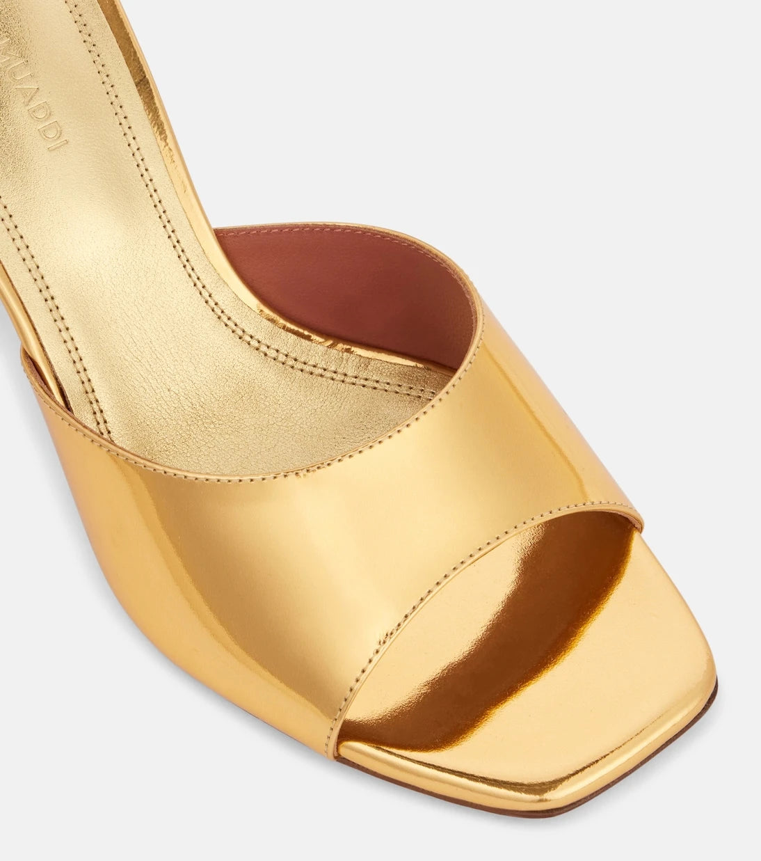 Amina Muaddi - Lupita 70 metallic leather mules