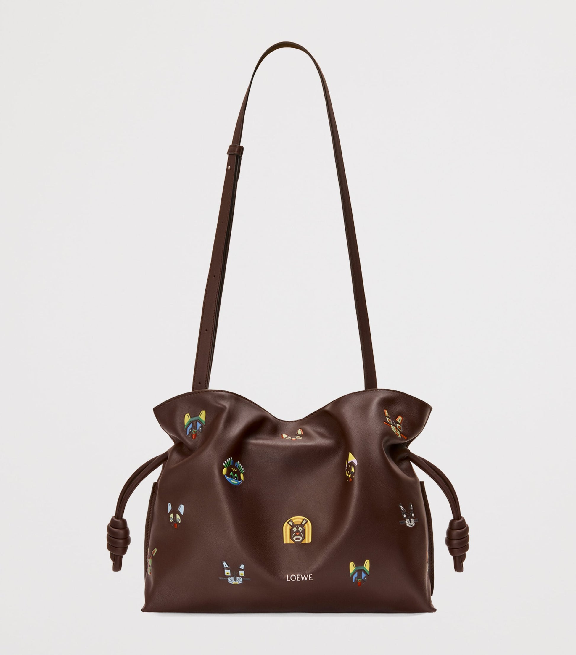 LOEWE x Louis Wain Medium Leather Flamenco Shoulder Bag