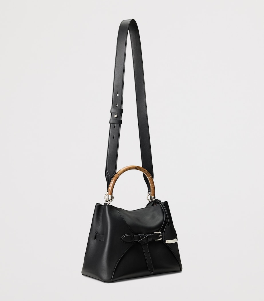 Black Calfskin The Ralph Top-Handle Bag