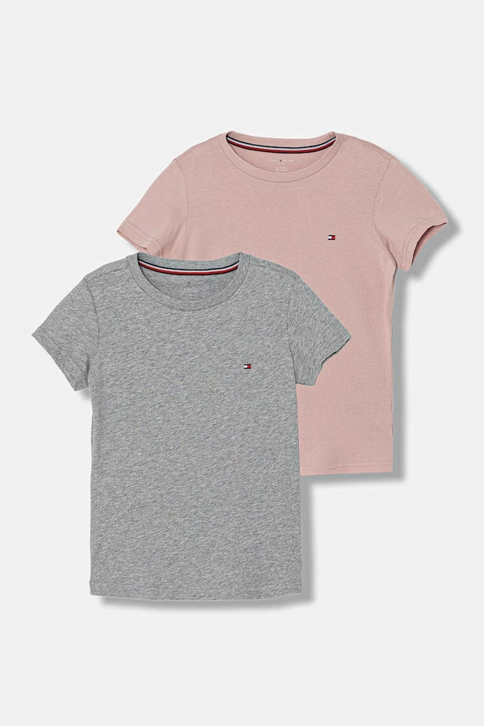 Tommy Hilfiger çocuklar için pamuklu basic tişört 2’li