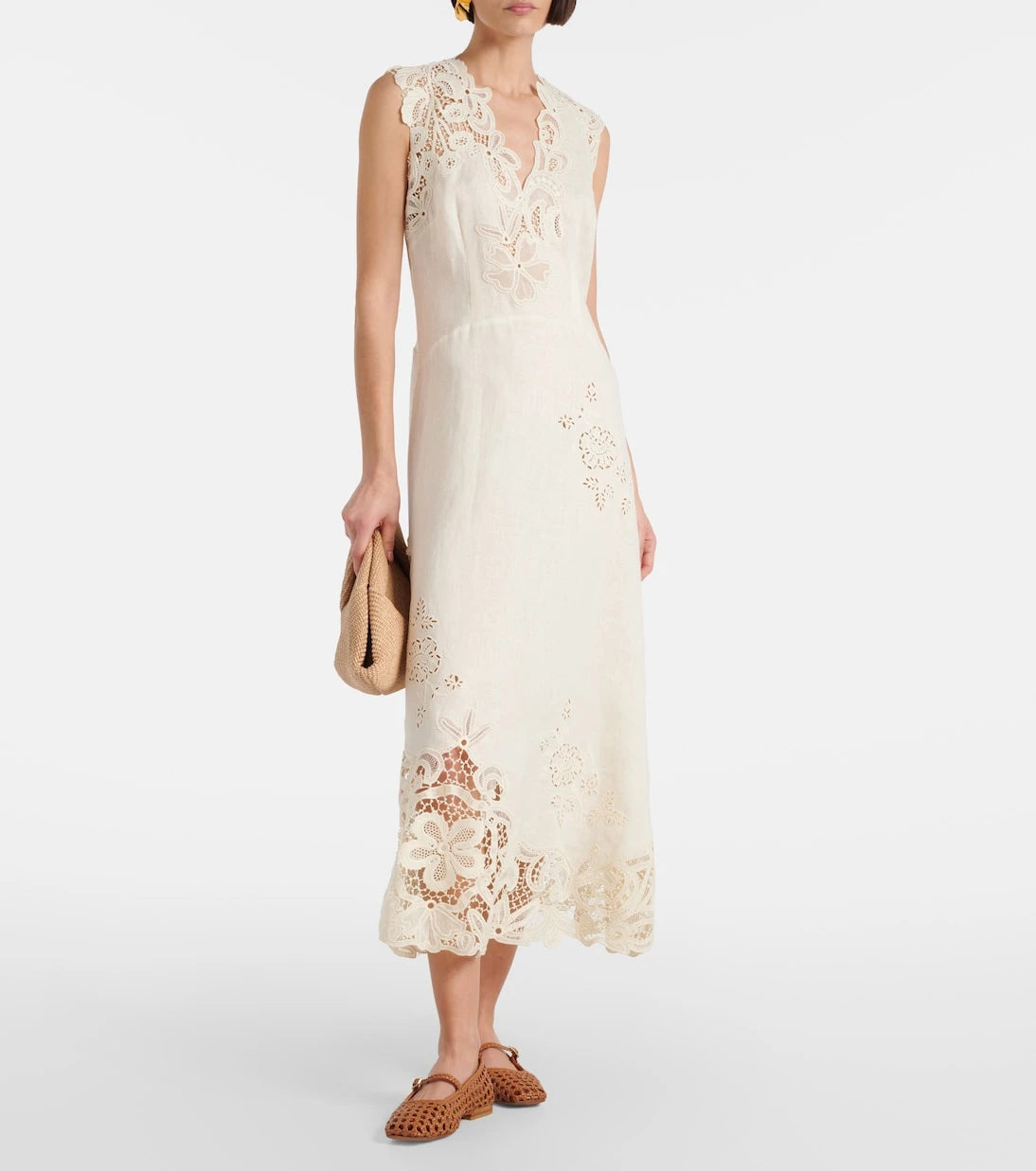 Ulla Johnson - Olivette lace-trimmed linen maxi dress