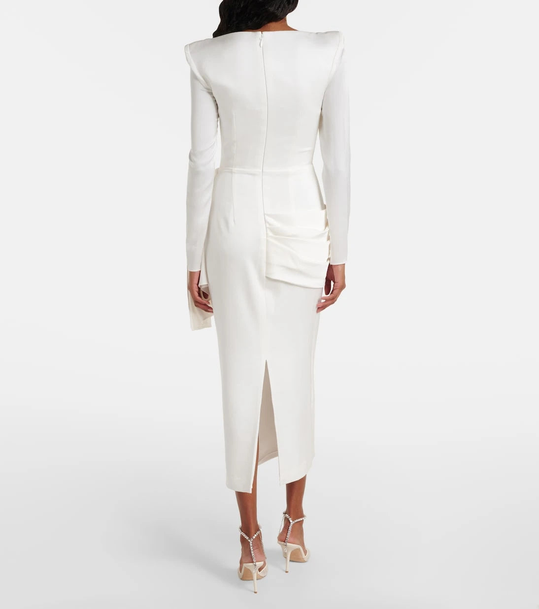 Alex Perry - Bridal draped crêpe satin bustier gown