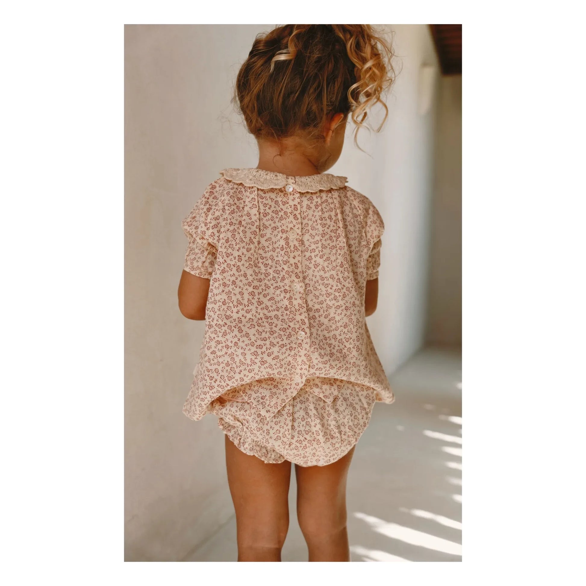 Lilinoa - Blouse Crochet collar Charlotte Liberty | Ecru