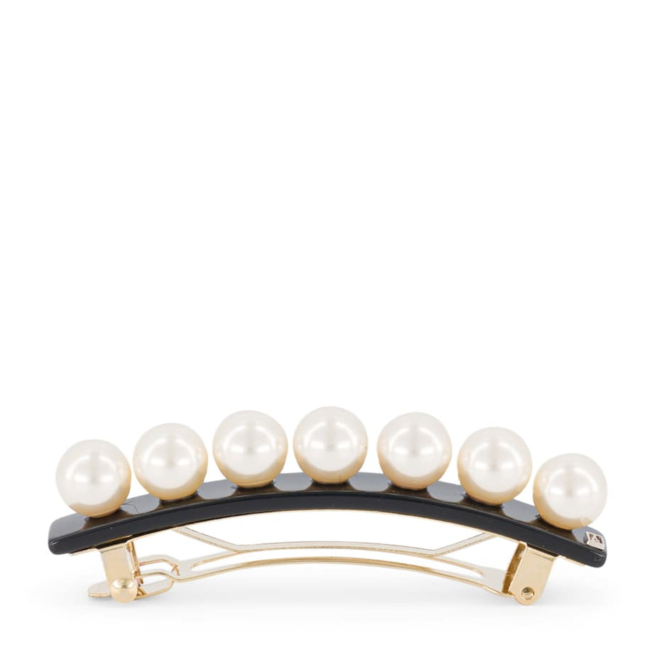 Alexandre de Paris Oversize Pearl-Detail Slide Hair Clip