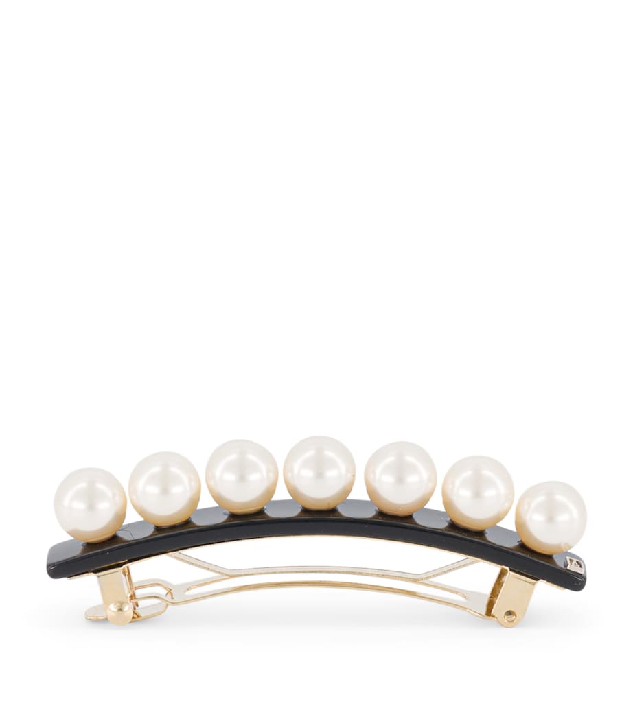 Alexandre de Paris Oversize Pearl-Detail Slide Hair Clip