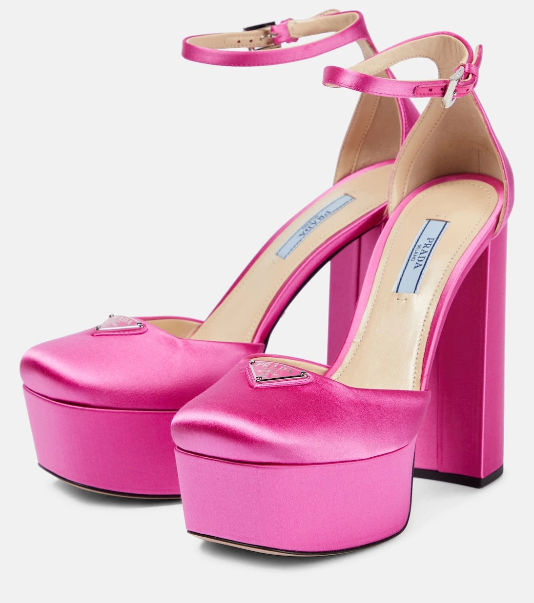 Prada - Satin platform pumps