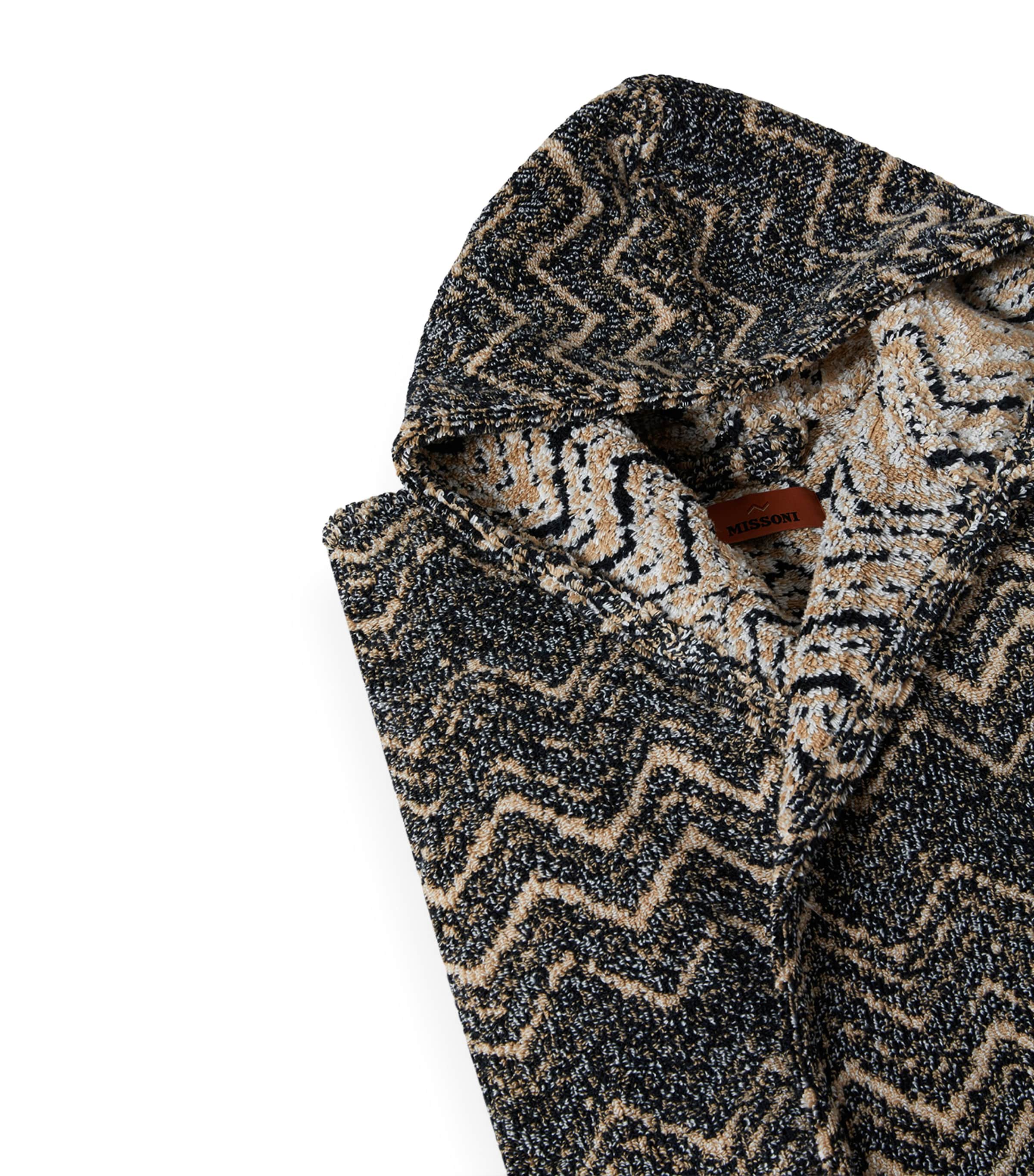 Missoni Home Towelling Zigzag Azul Robe (Medium)
