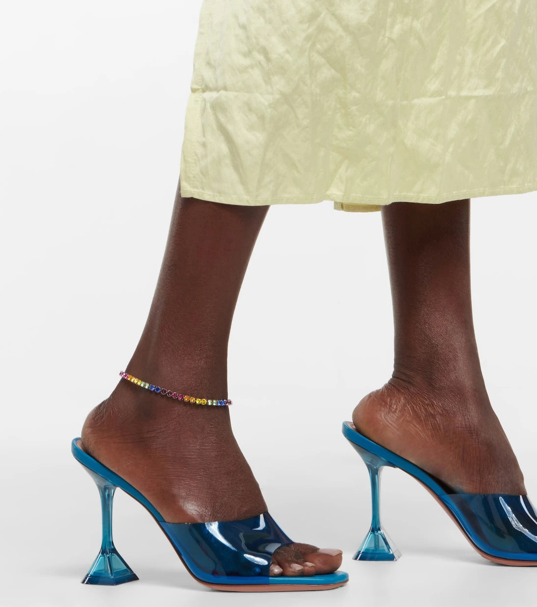 Amina Muaddi - Tennis embellished anklet