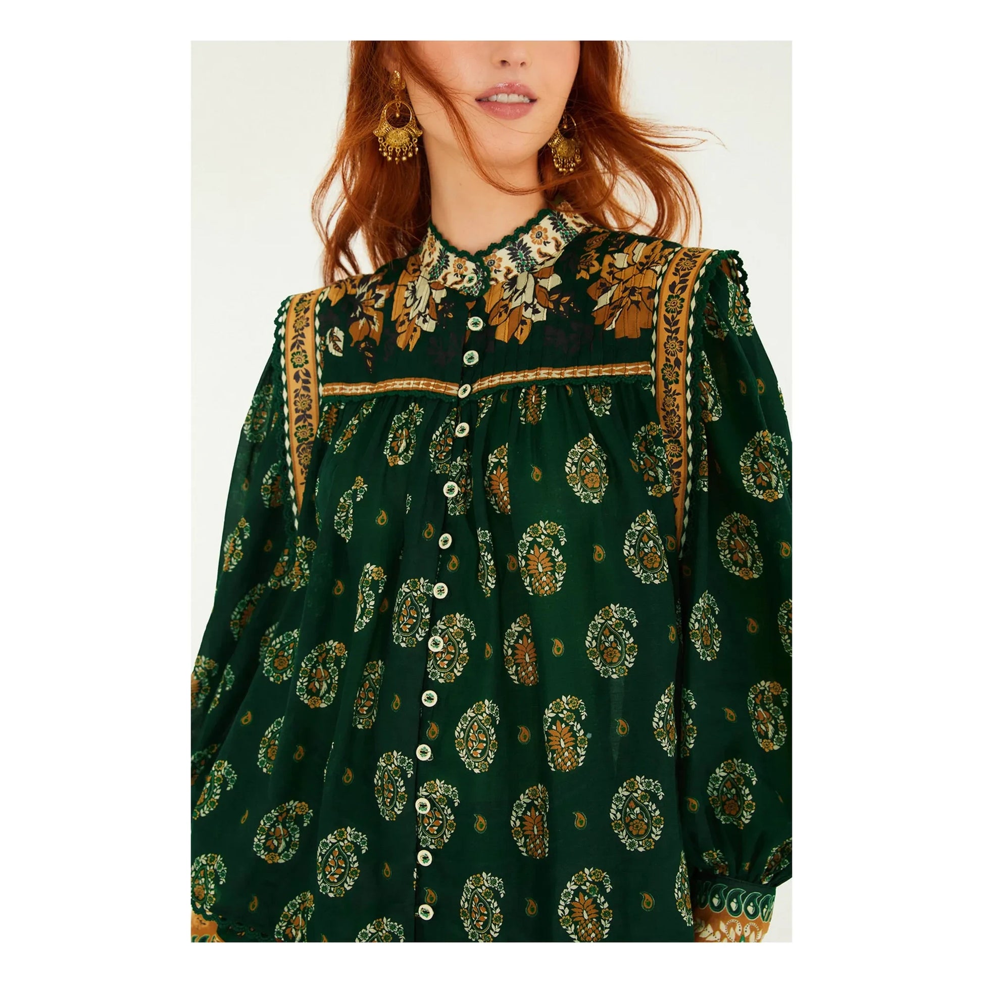 Farm Rio - Tayla blouse | Green