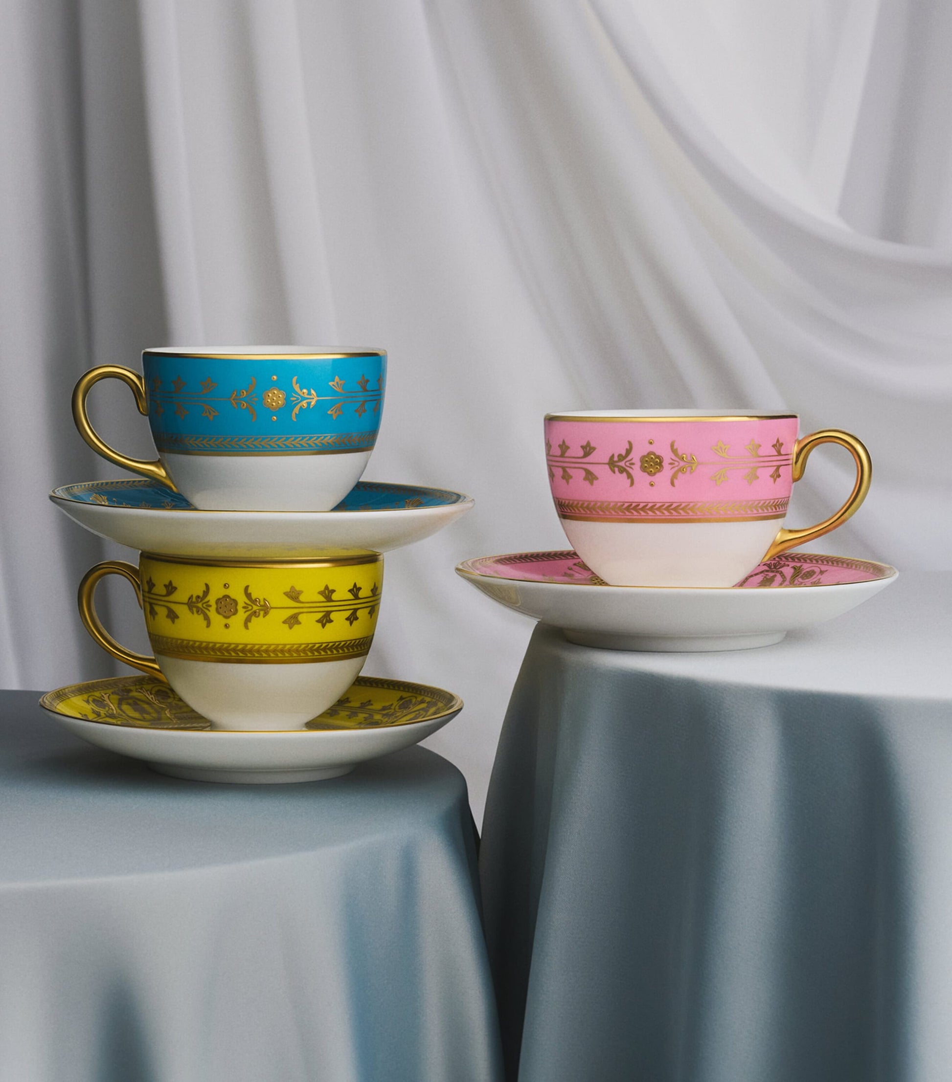 Bone China Bacchus Teacup and Saucer