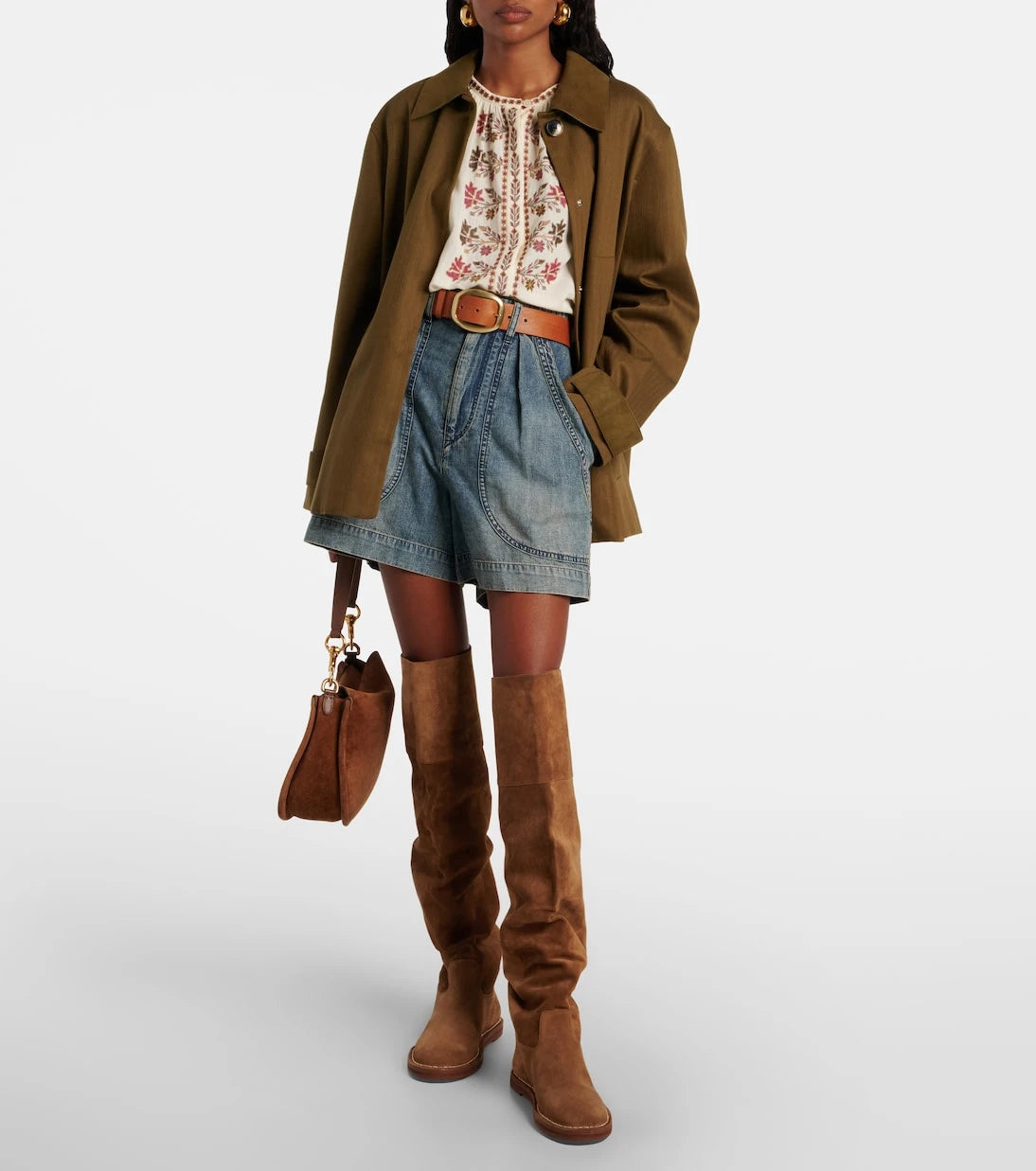 Farm Rio - Suede over-the-knee boots