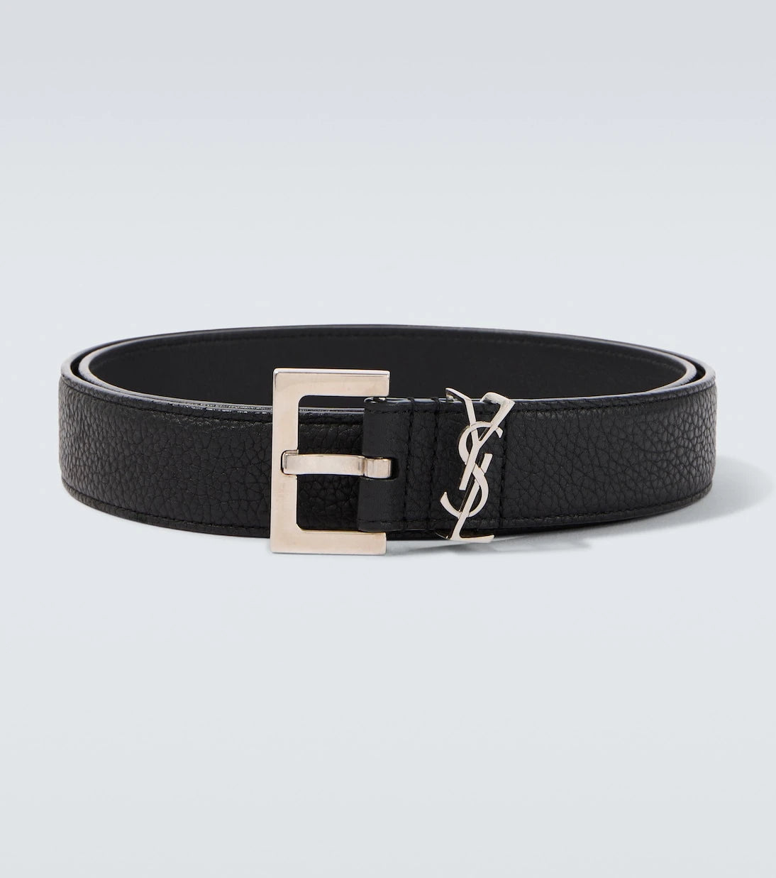 Saint Laurent - Slim grained leather belt