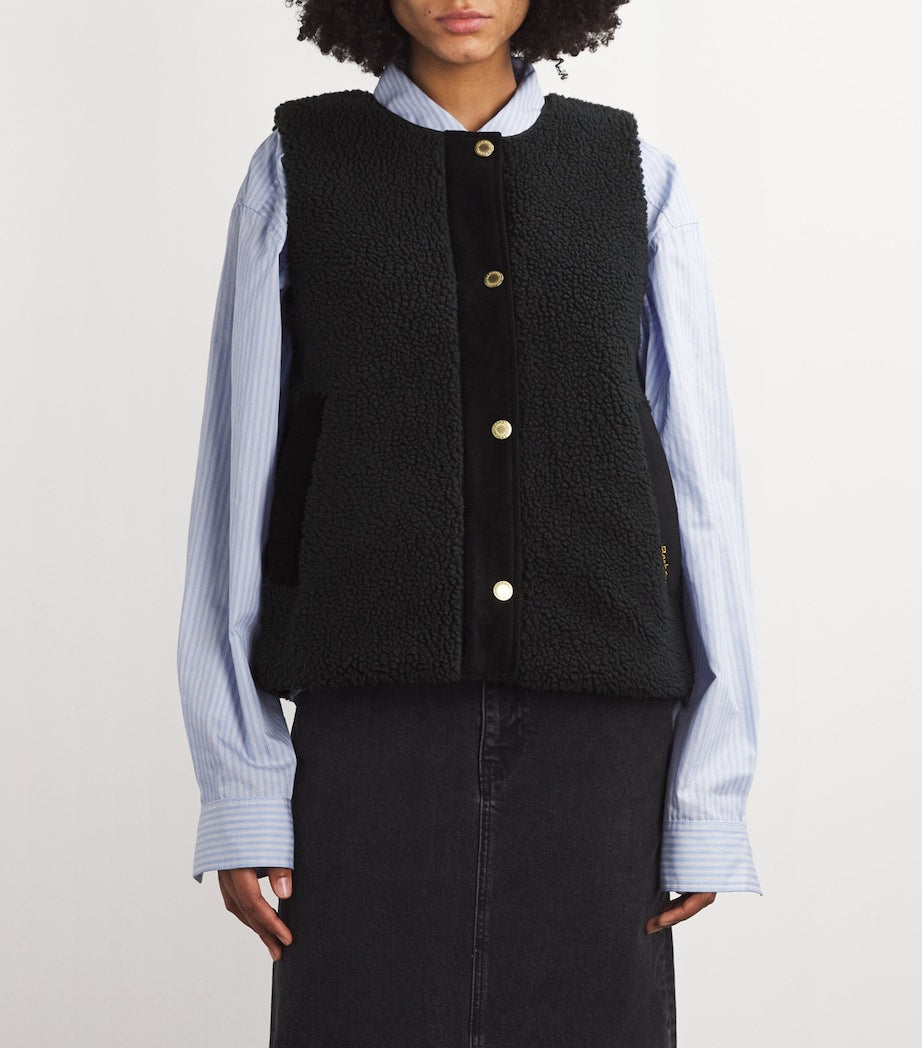 Black Textured Dulsie Gilet