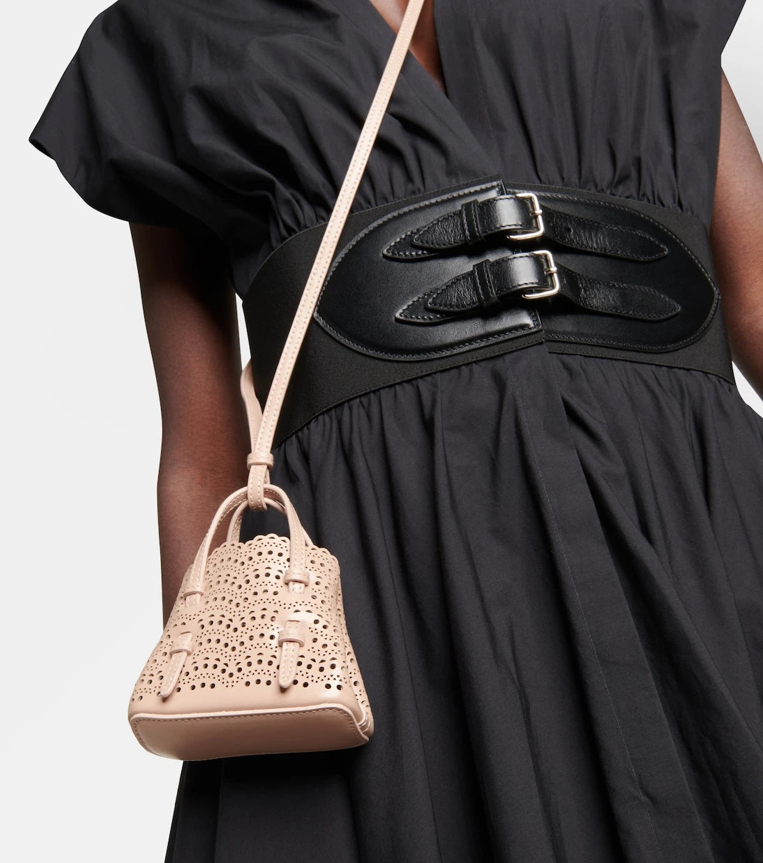Alaïa - Le Mina Mini leather crossbody bag