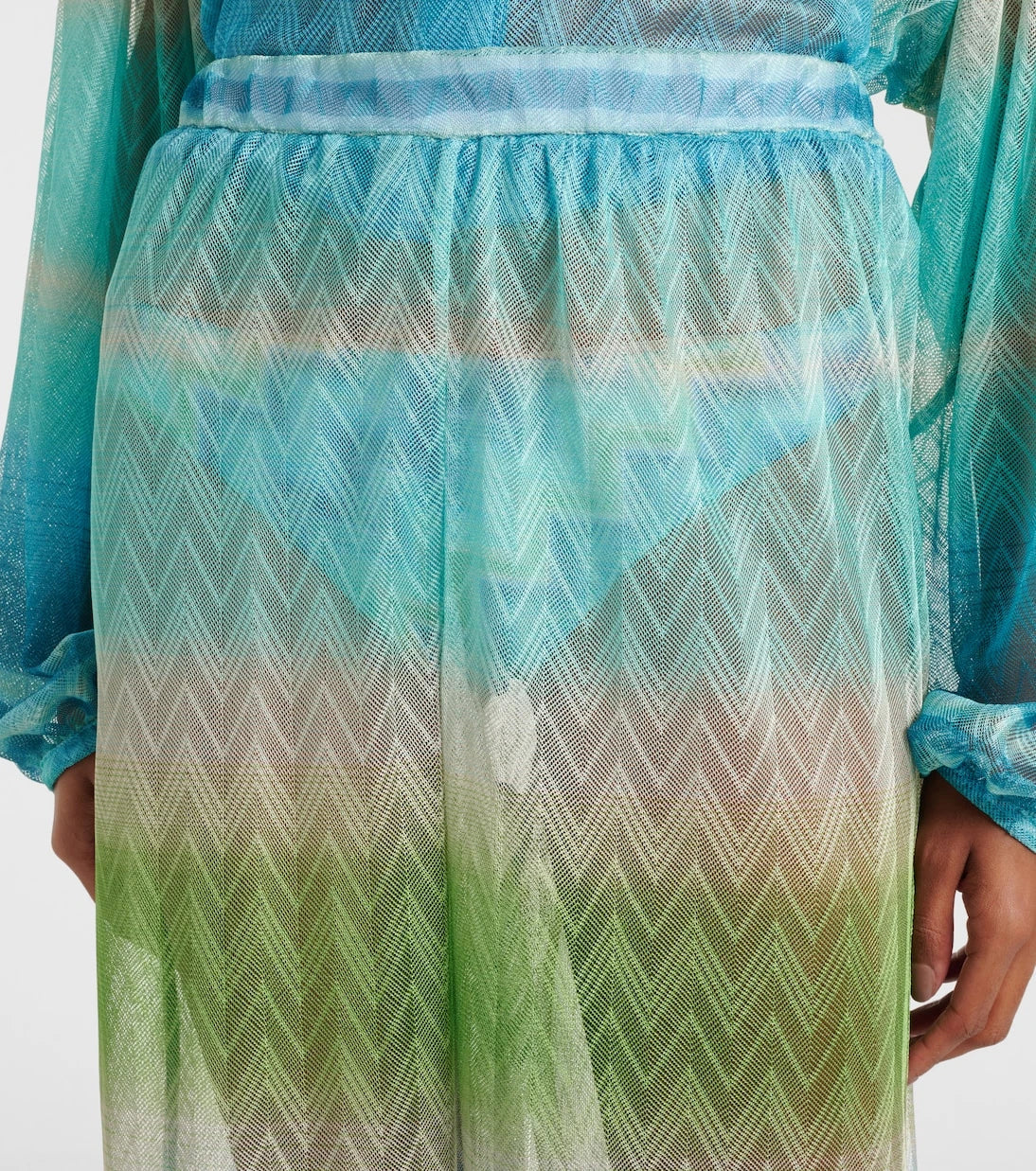 Missoni - Zigzag palazzo pants