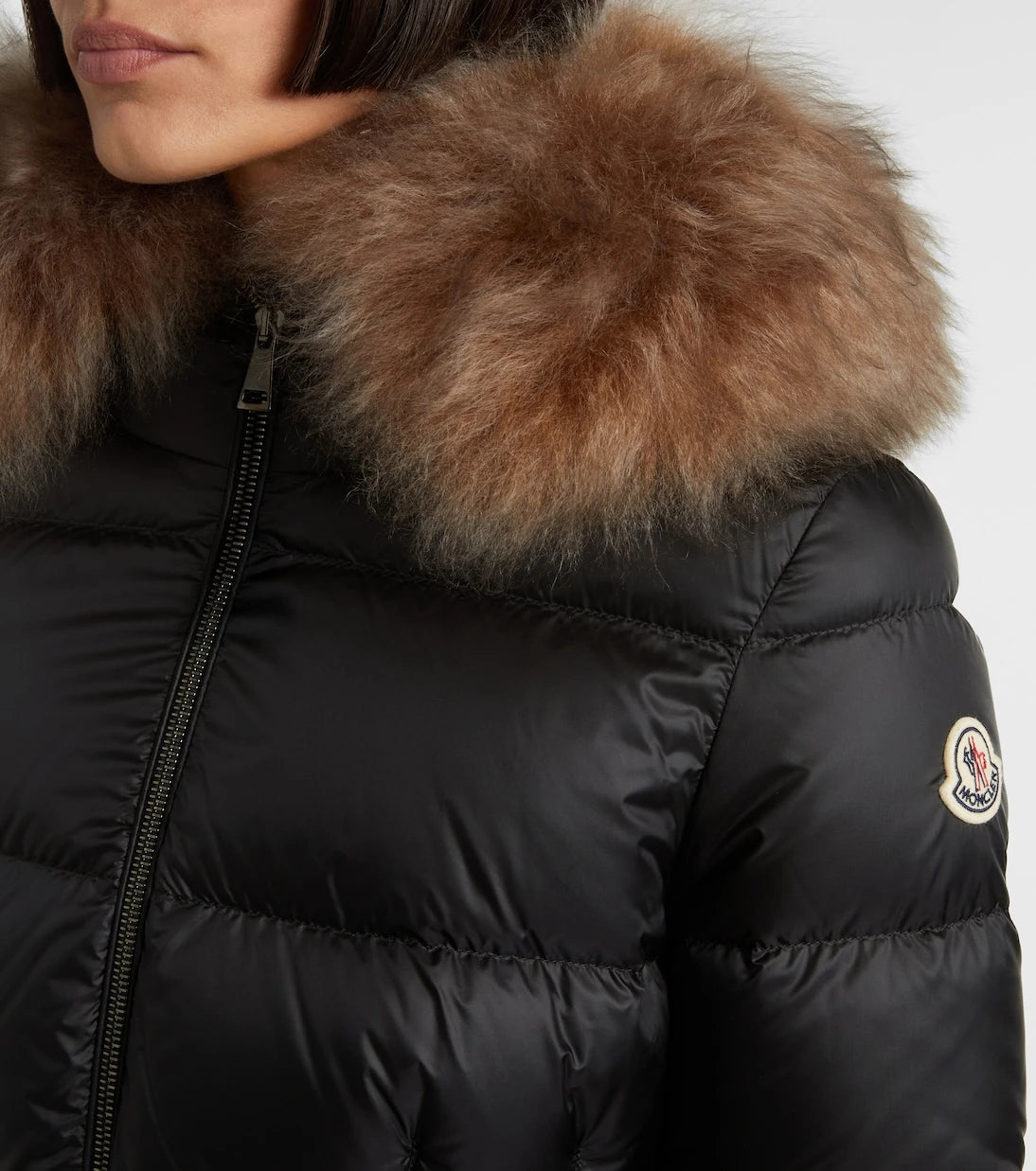 Moncler - Boed shearling-trimmed down jacket