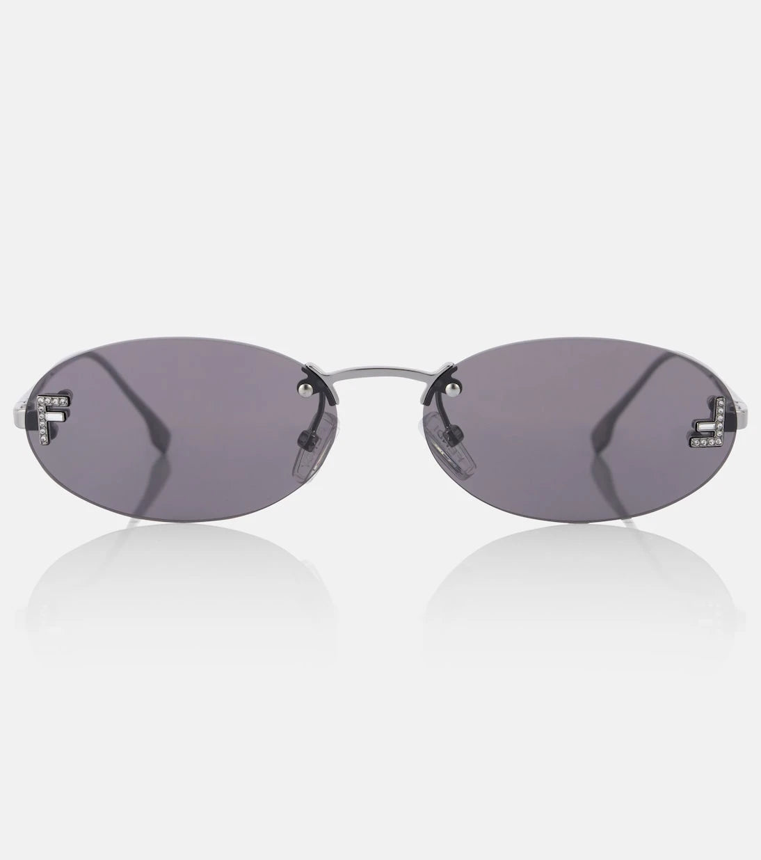 Fendi - Fendi First Crystal oval sunglasses